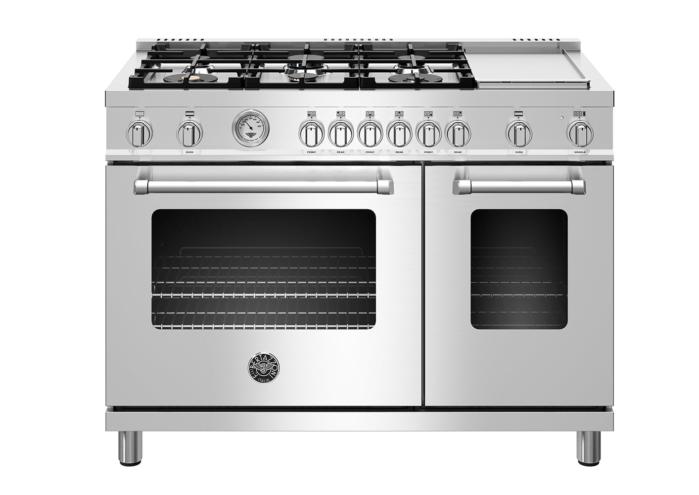 Bertazzoni MAST486GGASXELP 48" Master Series Range - Gas Oven - 6 Aluminum Burners + Griddle - Lp Version