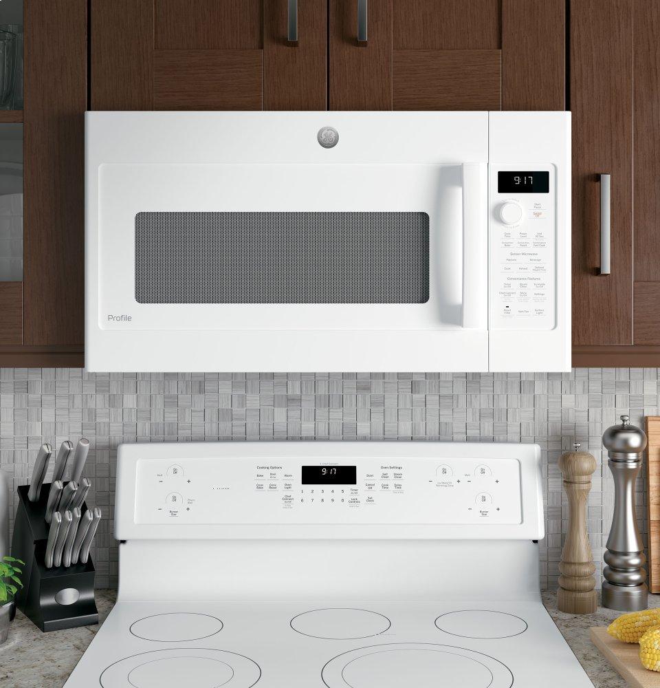 Ge Appliances PVM9179DKWW Ge Profile™ 1.7 Cu. Ft. Convection Over-The-Range Microwave Oven