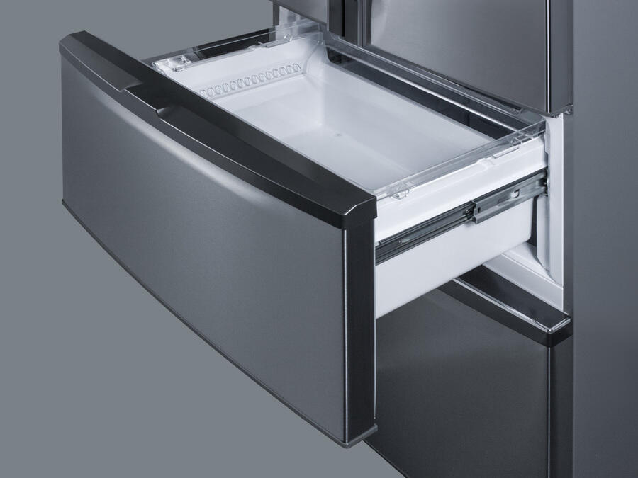 Summit FDRD15SS 27" Wide French Door Refrigerator-Freezer