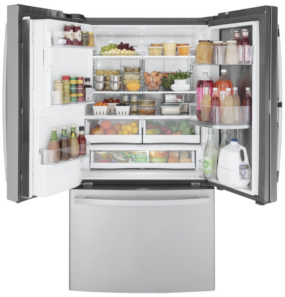 Ge Appliances GFD28GYNFS Ge® 27.7 Cu. Ft. Fingerprint Resistant French-Door Refrigerator With Door In Door