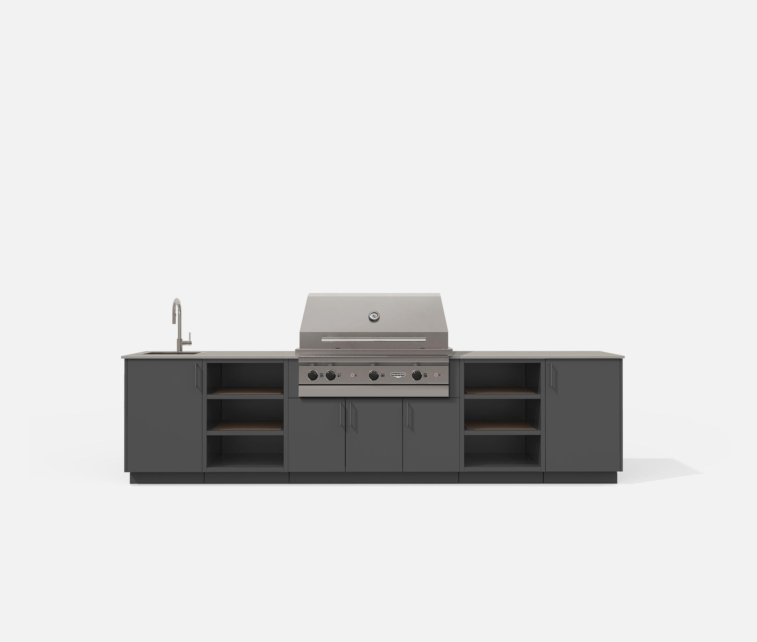 Urban Bonfire CTWILIGHT42ANTHRACITE Twilight 42 Outdoor Kitchen (Anthracite) GRILL SOLD SEPARATELY