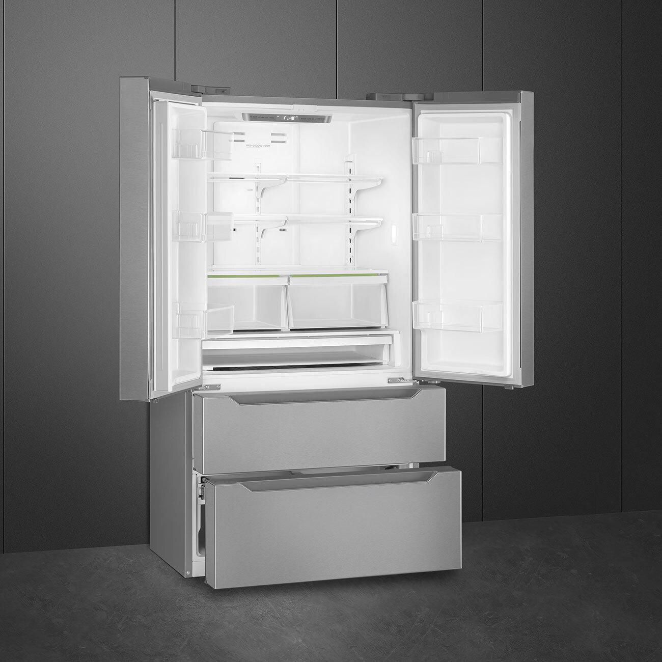 Smeg FQ55UFX Refrigerator Stainless Steel Fq55Ufx