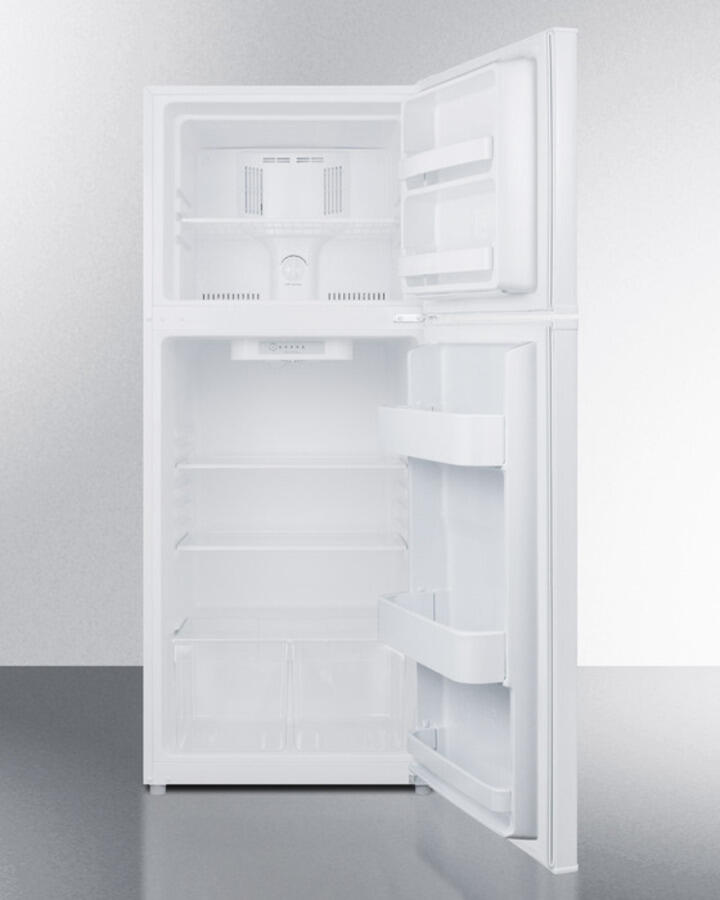 Summit FF1386W Energy Star Qualified 24" Wide 11.5 Cu.Ft. Frost-Free Refrigerator-Freezer In White Finish