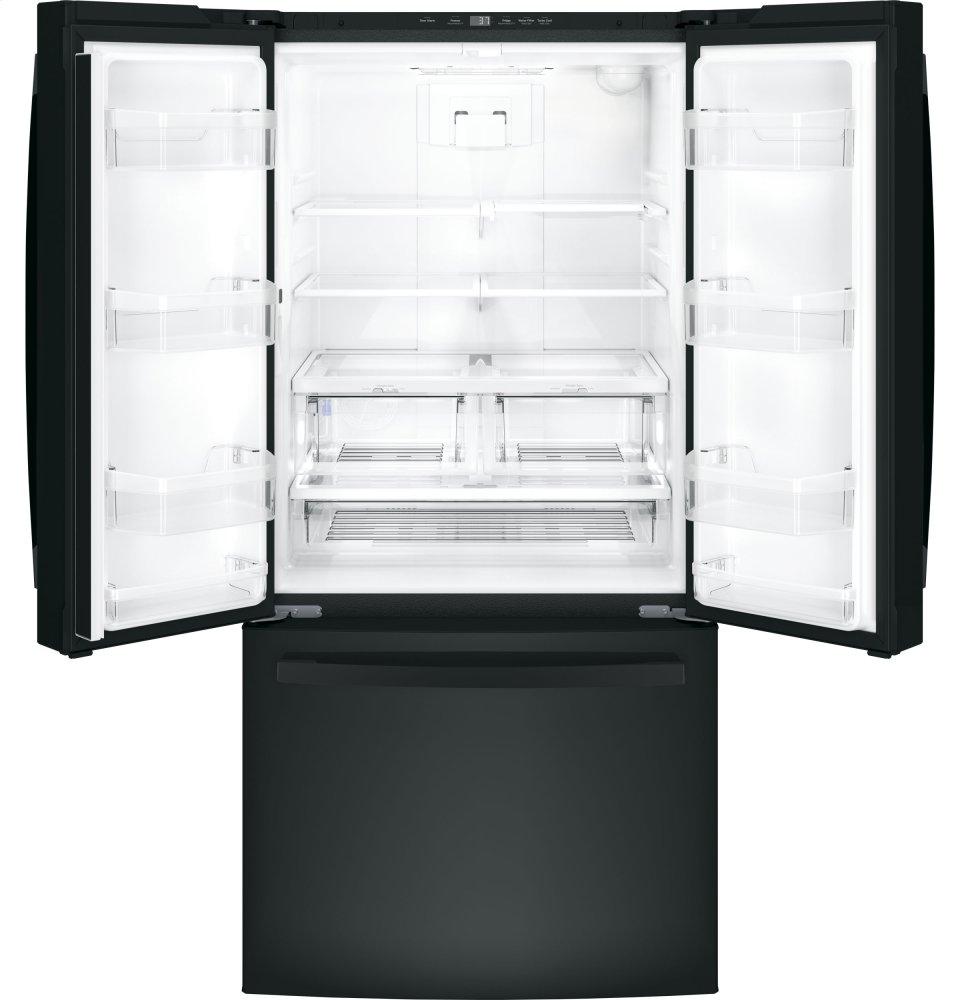 Ge Appliances GWE19JGLBB Ge® Energy Star® 18.6 Cu. Ft. Counter-Depth French-Door Refrigerator