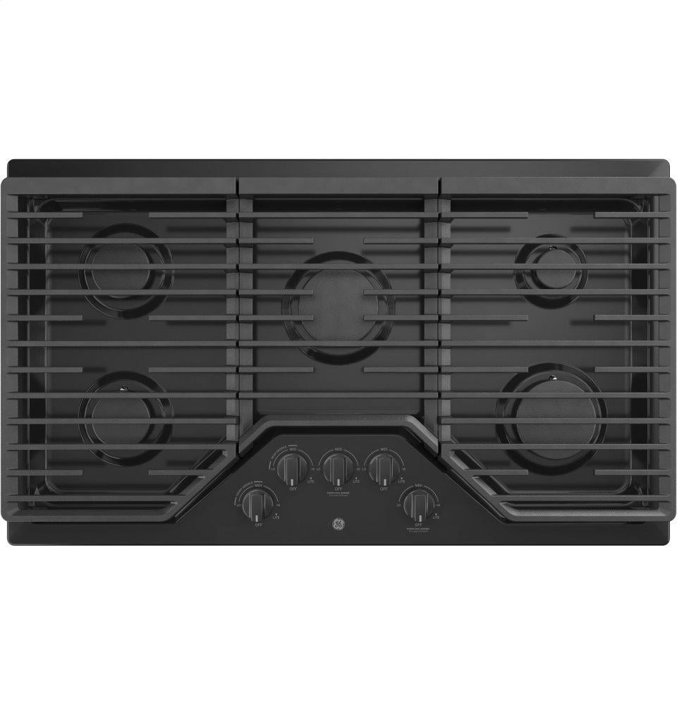 Ge Appliances JGP5036DLBB Ge® 36" Built-In Gas Cooktop With 5 Burners And Dishwasher Safe Grates