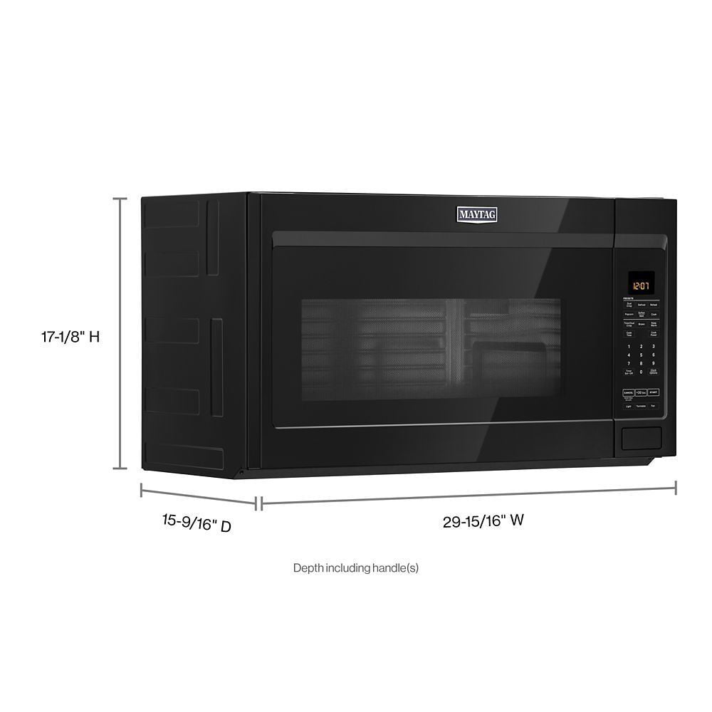 Maytag MMV4207JB Over-The-Range Microwave With Dual Crisp Feature - 1.9 Cu. Ft.