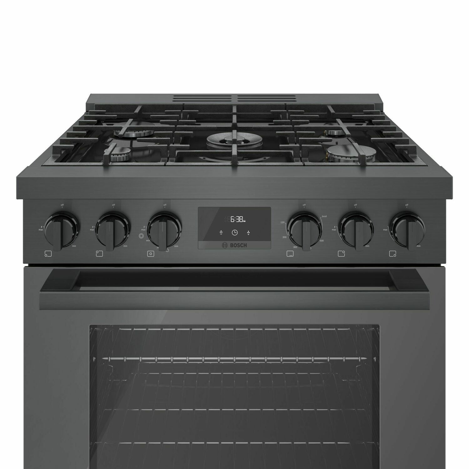 Bosch HGS8045UC 800 Series Gas Freestanding Range 30'' Black Stainless Steel Hgs8045Uc