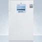 Summit FF511LBI7NZ Commercially Approved Nutrition Center Series All-Refrigerator In White For Built-In Or Freestanding Use, With Front Lock And Digital Temperature Display