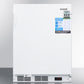 Summit VT65MLBIVACADA Ada Compliant Built-In Undercounter Vaccine All-Freezer With Digital Thermostat, Temperature Alarm, Hospital Grade Cord, Self-Closing Door, And Front Lock