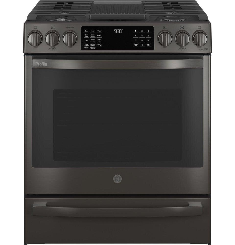 Ge Appliances PGS930BPTS Ge Profile™ 30" Smart Slide-In Front-Control Gas Range With No Preheat Air Fry