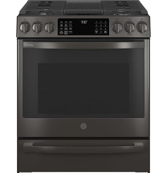 Ge Appliances PGS930BPTS Ge Profile™ 30" Smart Slide-In Front-Control Gas Range With No Preheat Air Fry