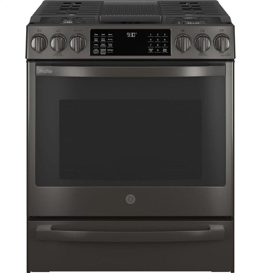 Ge Appliances PGS930BPTS Ge Profile™ 30" Smart Slide-In Front-Control Gas Range With No Preheat Air Fry