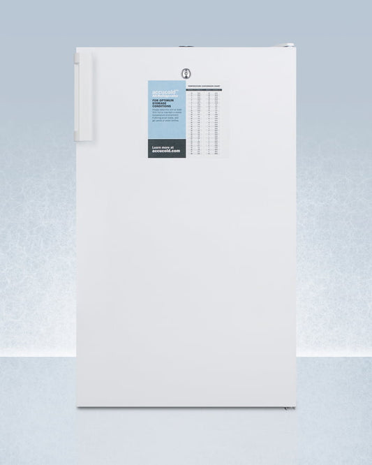 Summit FF511LPROADA Ada Compliant Auto Defrost All-Refrigerator With Lock, Interior Digital Thermostat, Fan, And Access Port For User-Provided Monitoring Equipment