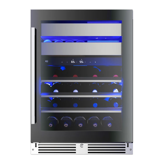 Xo Appliance XOU24WWGBR Wine And Weed 24" Black Glass Rh