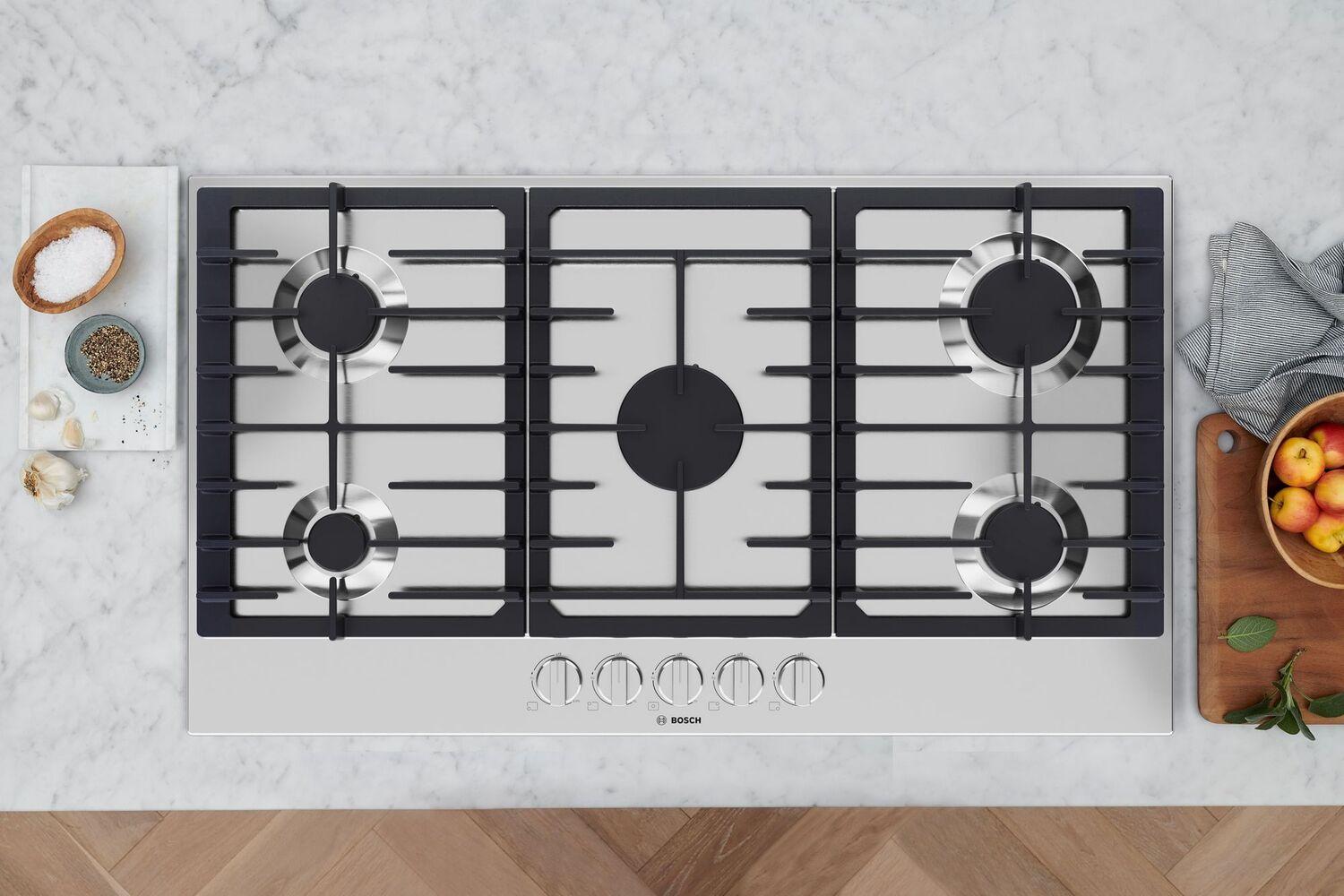 Bosch NGM3650UC 300 Series Gas Cooktop Stainless Steel