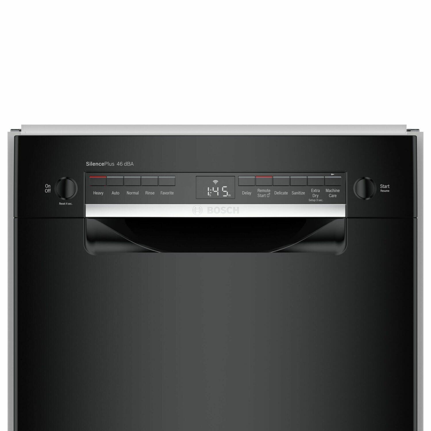 Bosch SPE53B56UC 300 Series Dishwasher 17 3/4'' Black Spe53B56Uc