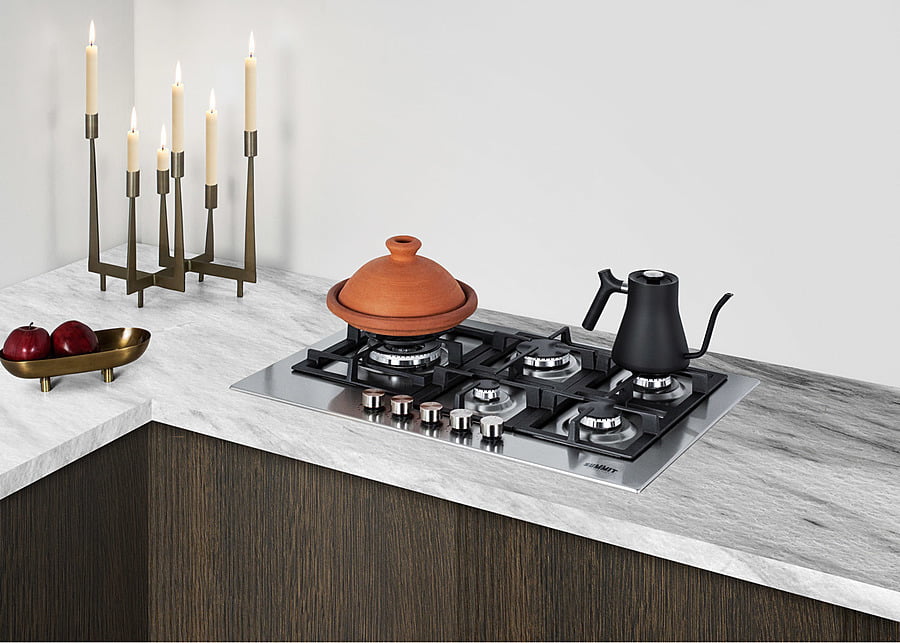 Summit GCJ5SS 30" Wide 5-Burner Gas Cooktop In Stainless Steel