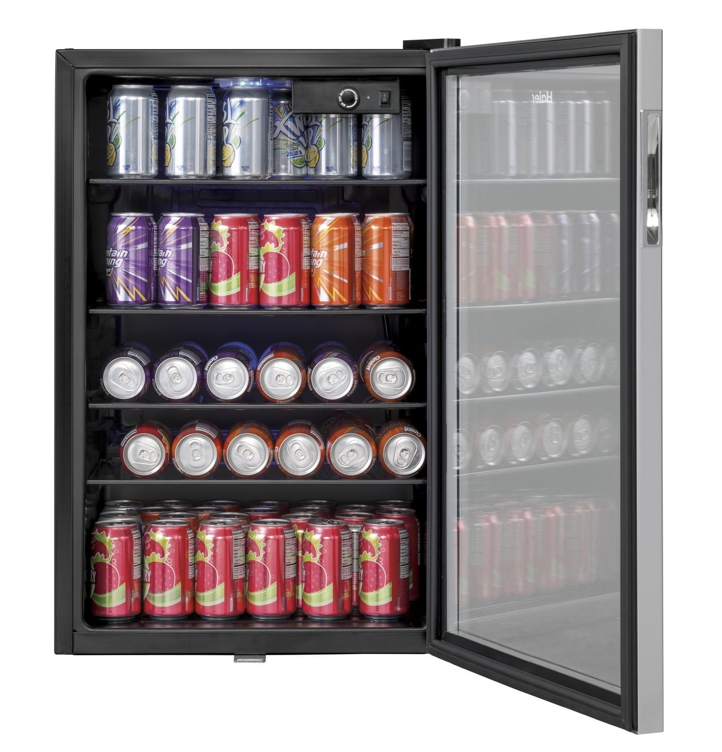 Haier HEBF100BXS 150-Can Beverage Center