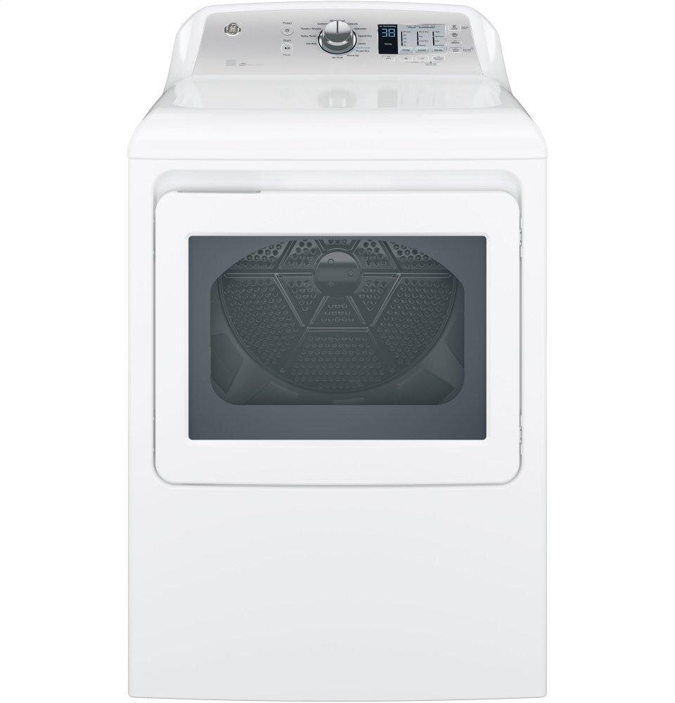 Ge Appliances GTD65EBSJWS Ge® 7.4 Cu. Ft. Capacity Aluminized Alloy Drum Electric Dryer With Sensor Dry