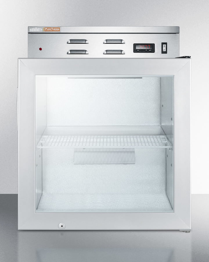 Summit PHC51G Single Chamber Compact Warming Cabinet With Glass Door, Digital Thermostat, And Lock