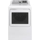 Ge Appliances GTD84ECSNWS Ge® 7.4 Cu. Ft. Capacity Smart Aluminized Alloy Drum Electric Dryer With Sanitize Cycle And Sensor Dry