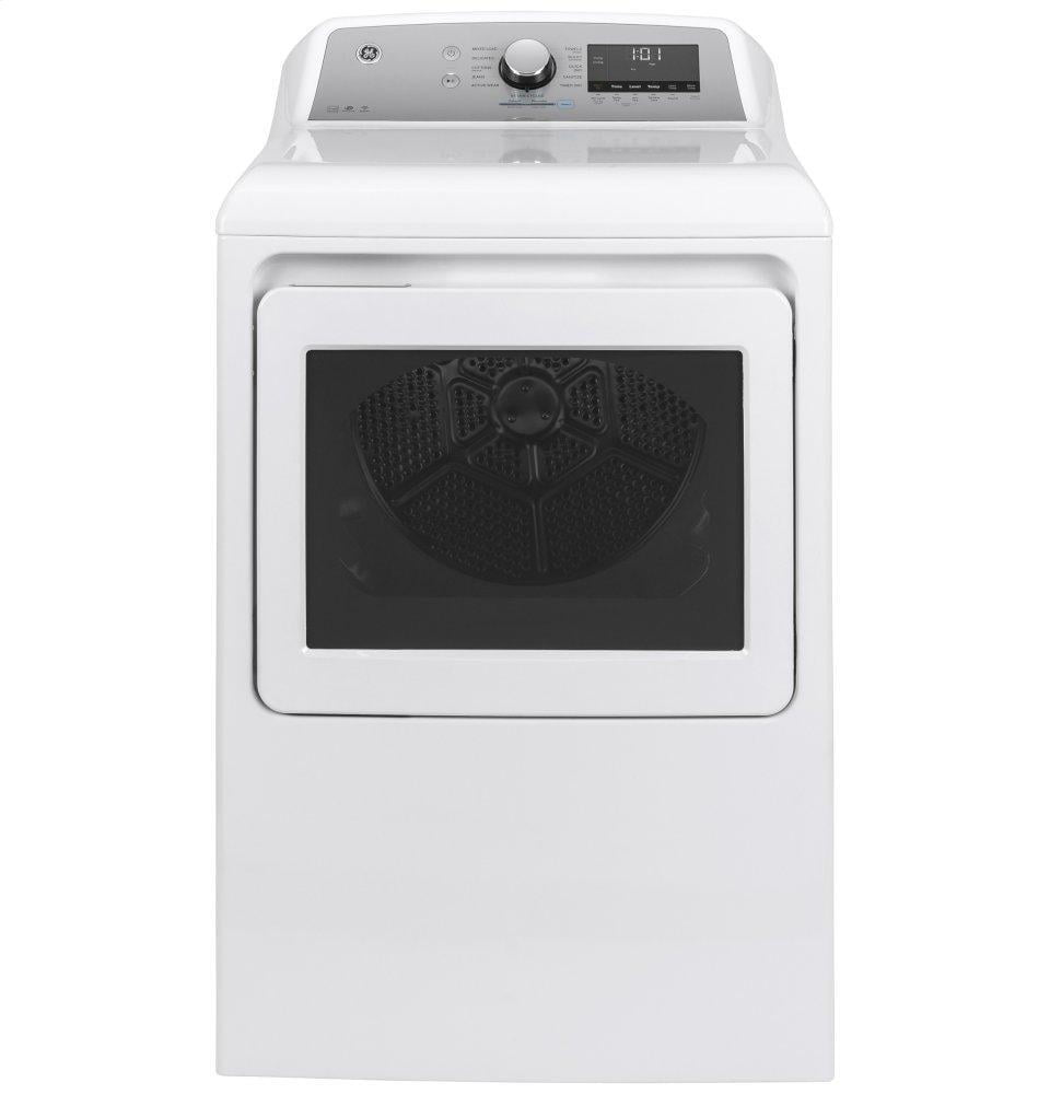 Ge Appliances GTD84ECSNWS Ge® 7.4 Cu. Ft. Capacity Smart Aluminized Alloy Drum Electric Dryer With Sanitize Cycle And Sensor Dry