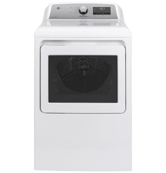 Ge Appliances GTD84ECSNWS Ge® 7.4 Cu. Ft. Capacity Smart Aluminized Alloy Drum Electric Dryer With Sanitize Cycle And Sensor Dry