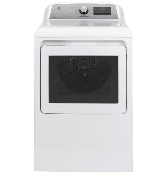 Ge Appliances GTD84ECSNWS Ge® 7.4 Cu. Ft. Capacity Smart Aluminized Alloy Drum Electric Dryer With Sanitize Cycle And Sensor Dry