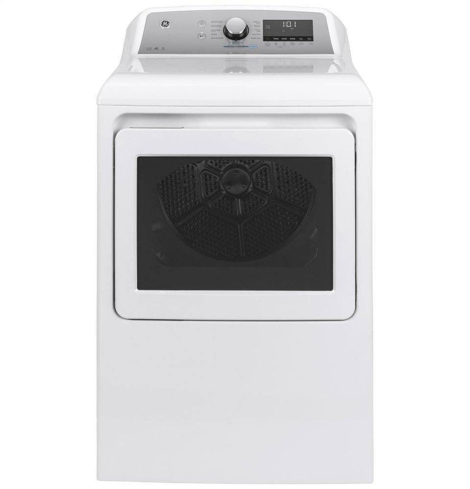Ge Appliances GTD84GCSNWS Ge® 7.4 Cu. Ft. Capacity Smart Aluminized Alloy Drum Gas Dryer With Sanitize Cycle And Sensor Dry
