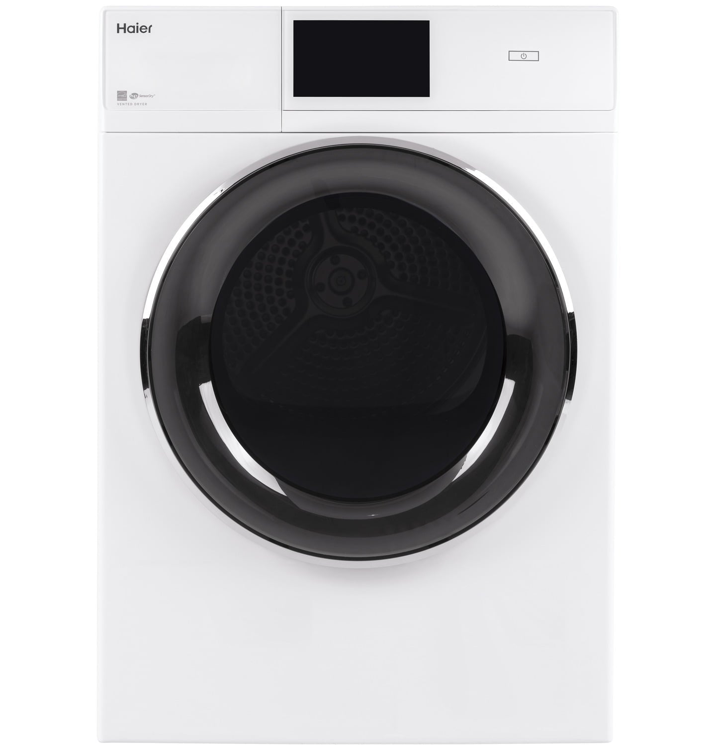 Haier QFD15ESSNWW 4.3 Cu.Ft. Capacity Smart 24" Frontload Electric Dryer With Stainless Steel Basket