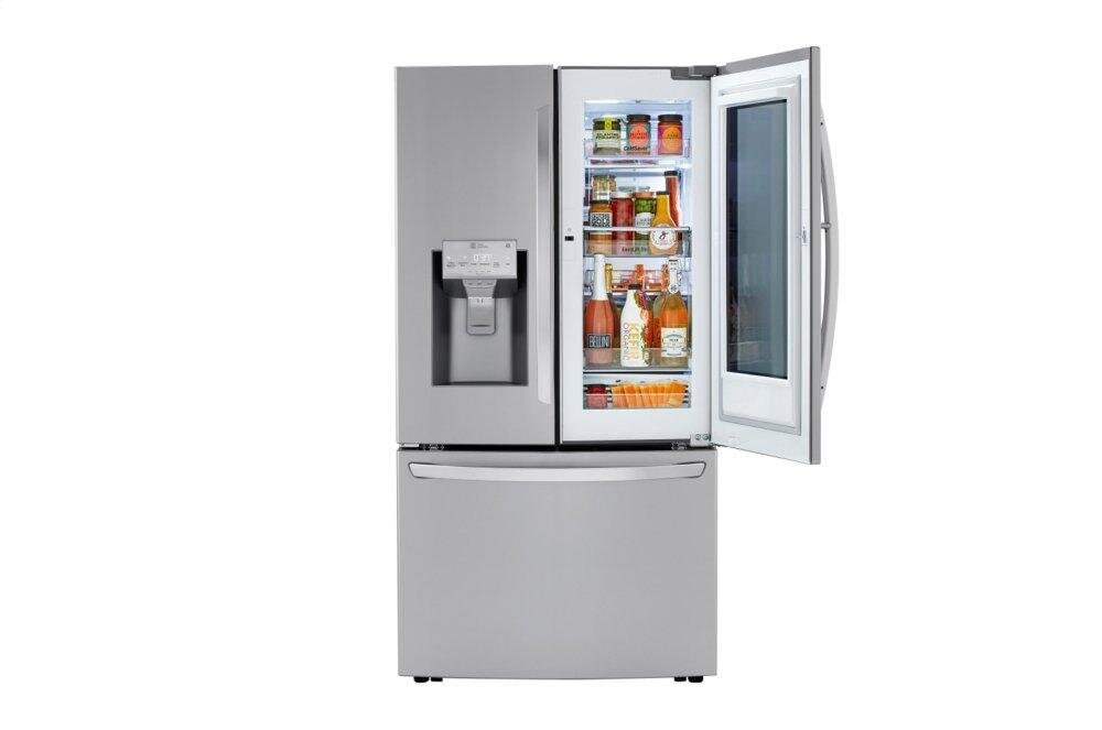 Lg LRFVS3006S 30 Cu. Ft. Smart Wi-Fi Enabled Instaview&#8482; Door-In-Door® Refrigerator With Craft Ice&#8482; Maker