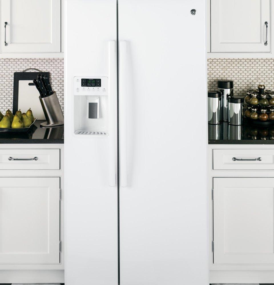 Ge Appliances GSE23GGKWW Ge® Energy Star® 23.2 Cu. Ft. Side-By-Side Refrigerator