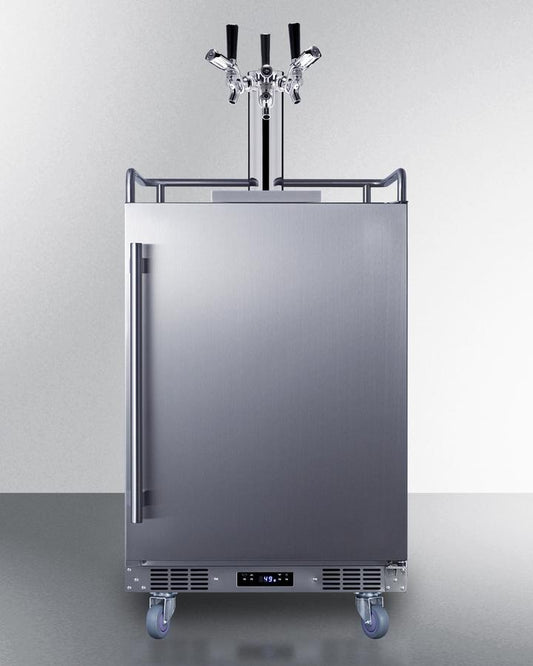 Summit BC74OSCOMTRIPLE 24" Wide Built-In Outdoor Commercial Beer Kegerator