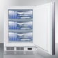 Summit VT65MLBIIFADA Ada Compliant Built-In Medical All-Freezer With Lock, Capable Of -25 C Operation; Door Accepts Fully Overlay Panels