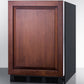 Summit FF6BKBIIF Built-In Undercounter All-Refrigerator For General Purpose Use, Auto Defrost W/Integrated Door Frame For Overlay Panels And Black Cabinet
