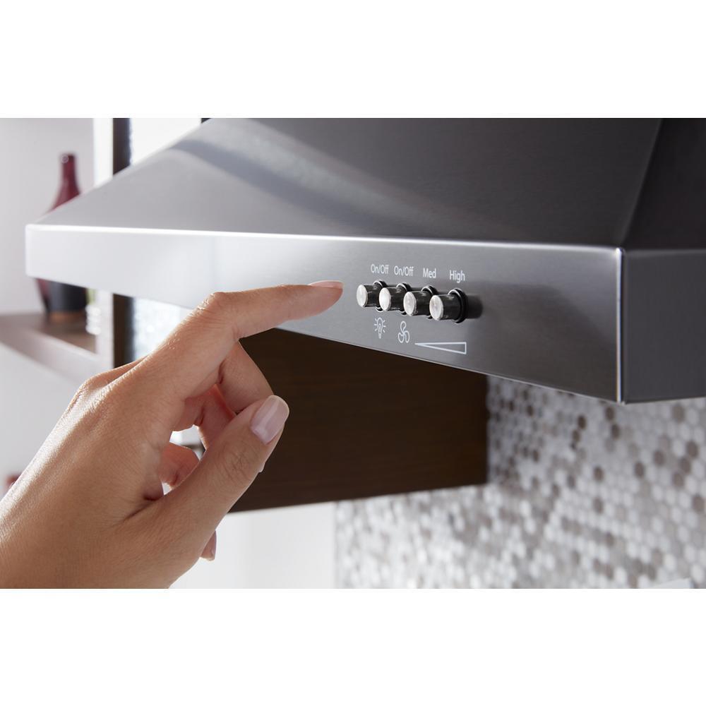 Maytag WVW53UC6HV 36" Contemporary Black Stainless Wall Mount Range Hood