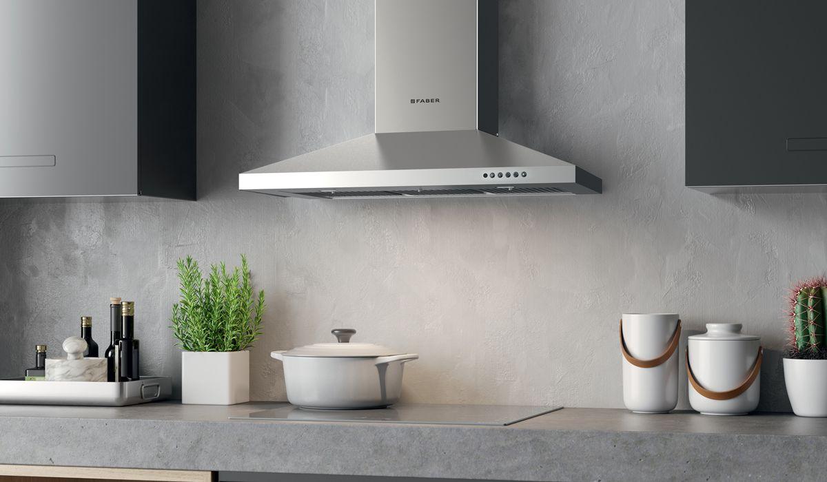 Faber DAMA36SSV2 36" Pyramid Shape Wall Hood With Variable Air Management