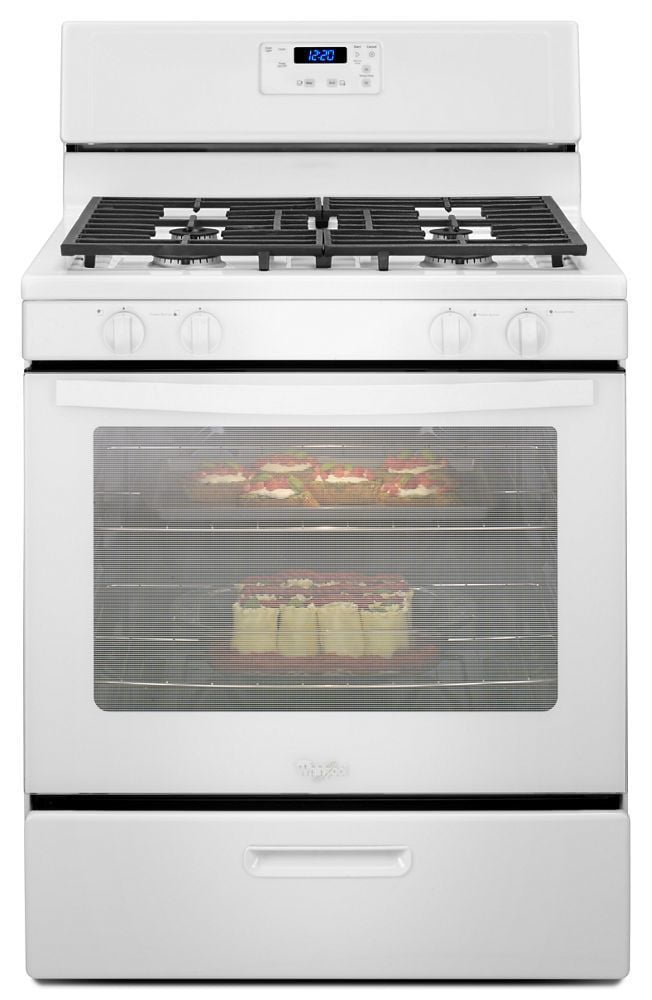 Whirlpool WFG320M0BW 5.1 Cu. Ft. Freestanding Gas Range With Under-Oven Broiler