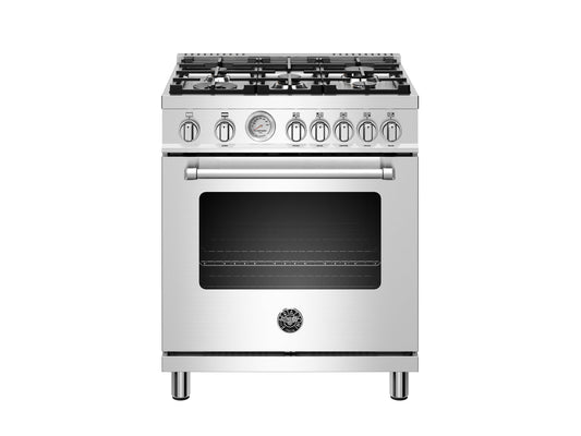 Bertazzoni MAST305GASXE 30 Inch All Gas Range, 5 Burners Stainless Steel