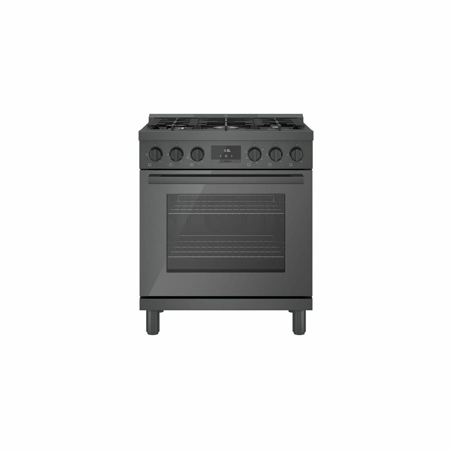 Bosch HGS8045UC 800 Series Gas Freestanding Range 30'' Black Stainless Steel Hgs8045Uc