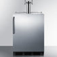Summit SBC58BBICSSADA Built-In Undercounter Ada Height Commercially Listed Dual Tap Beer Dispenser In Stainless Steel