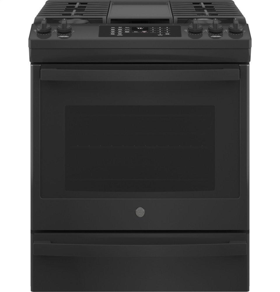 Ge Appliances JGS760DPBB Ge® 30" Slide-In Front-Control Convection Gas Range With No Preheat Air Fry