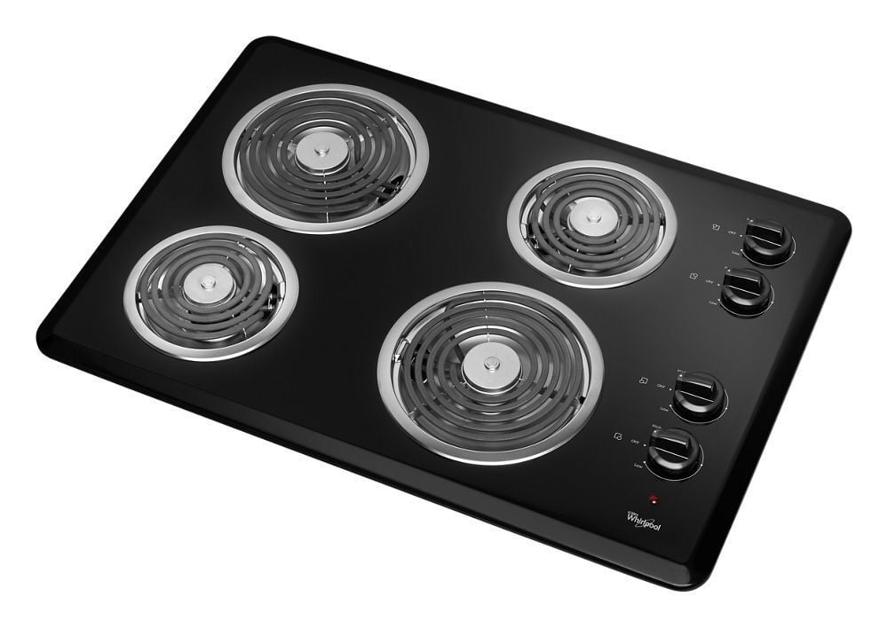 Whirlpool WCC31430AB 30" Electric Cooktop With Dishwasher-Safe Knobs