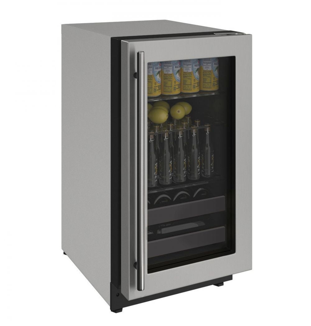 U-Line U2218BEVS00A 2218Bev 18" Beverage Center With Stainless Frame Finish And Field Reversible Door Swing (115 V/60 Hz Volts /60 Hz Hz)