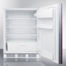 Summit FF6LBI7IFADA Ada Compliant Commercial All-Refrigerator For Built-In General Purpose Use, Auto Defrost W/Lock, Integrated Door Frame For Overlay Panels, And White Cabinet