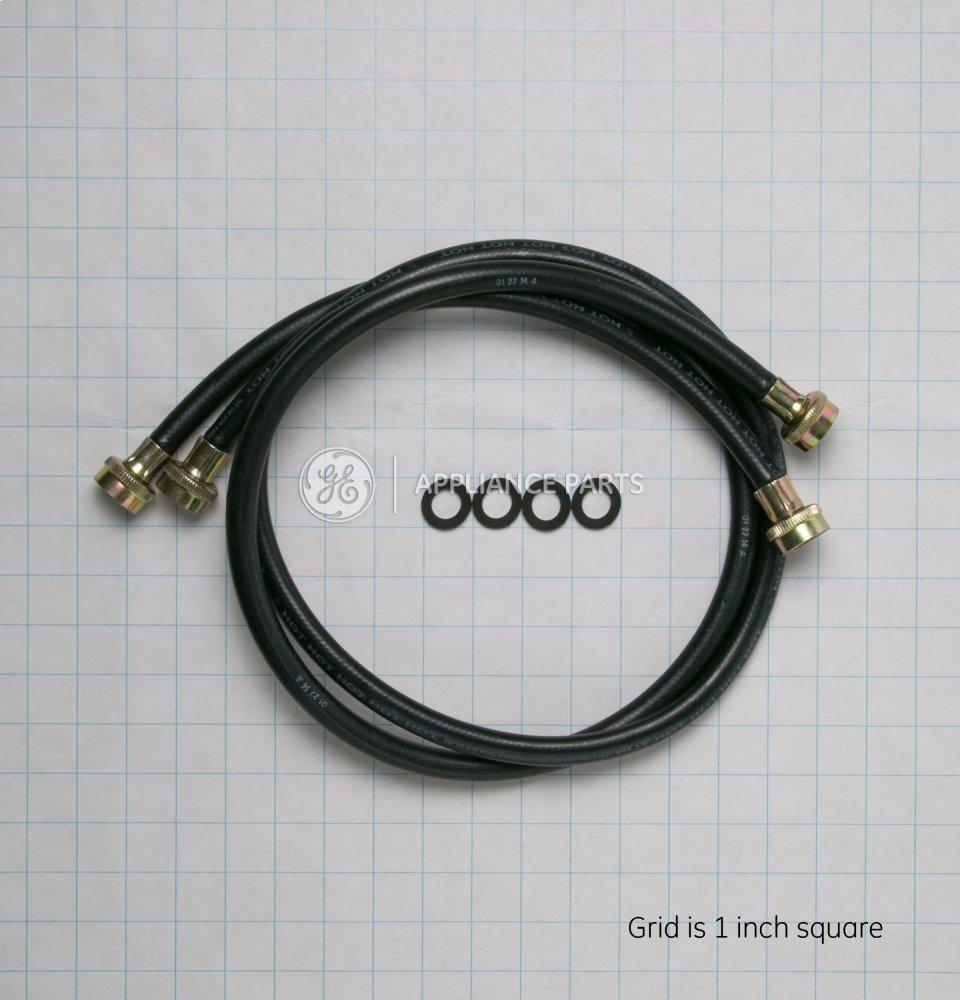 Ge Appliances WH41X10207 Washing Machine 2 Pack Rubber Inlet Hose, 4'