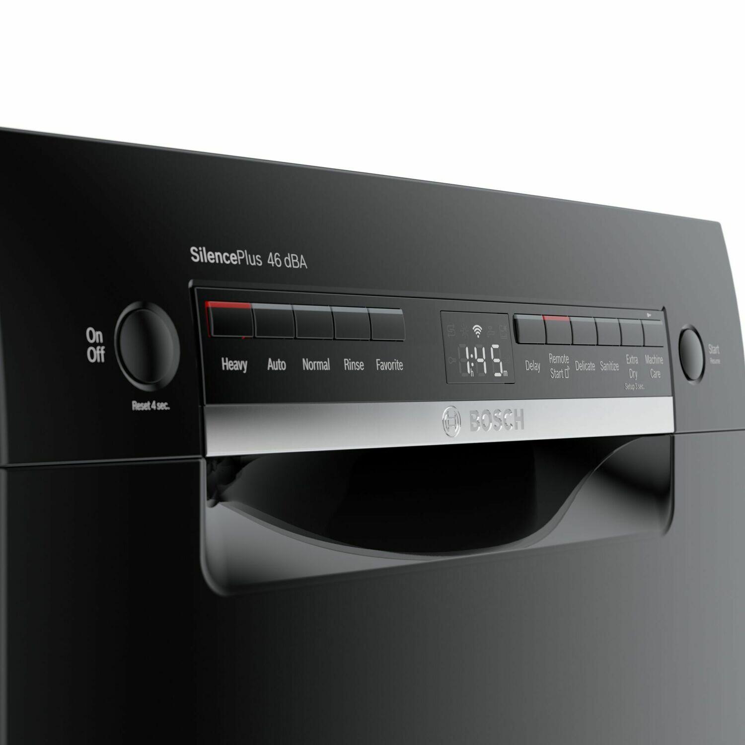 Bosch SPE53B56UC 300 Series Dishwasher 17 3/4'' Black Spe53B56Uc