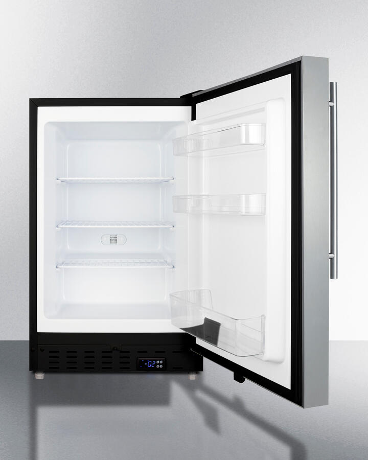 Summit ALFZ37BSSHV 20" Wide Built-In All-Freezer, Ada Compliant