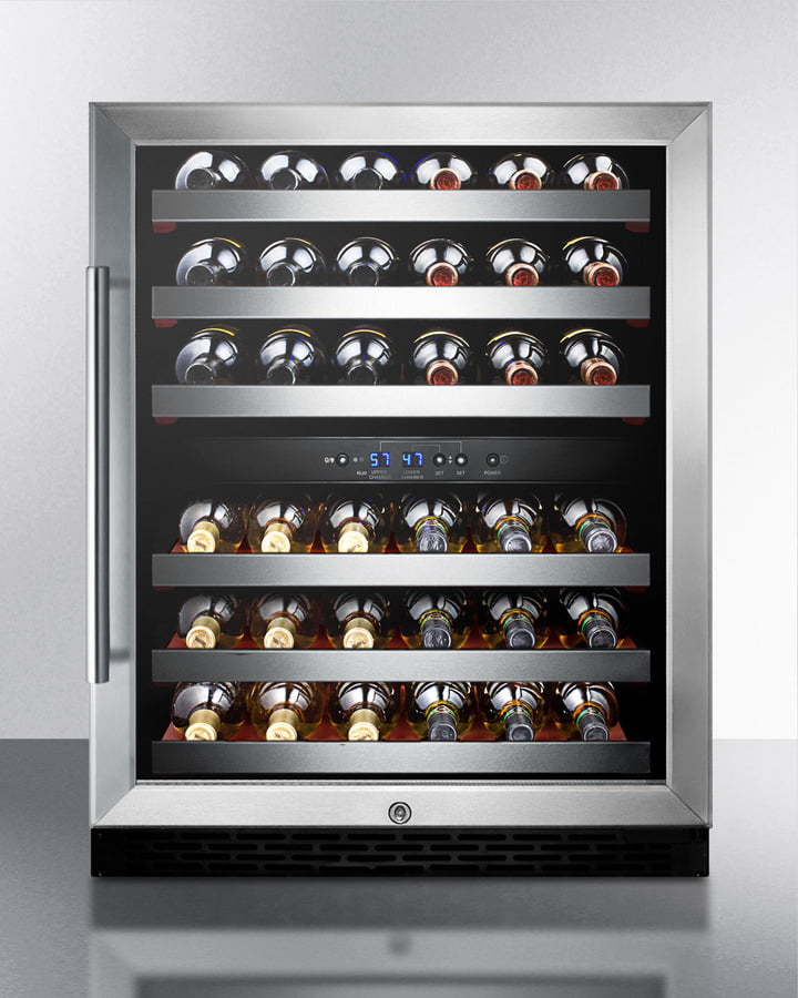 Summit SWC530BLBISTADA 24" Wide Built-In Wine Cellar, Ada Compliant