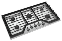 Whirlpool WCG55US6HS 36-Inch Gas Cooktop With Ez-2-Lift Hinged Cast-Iron Grates